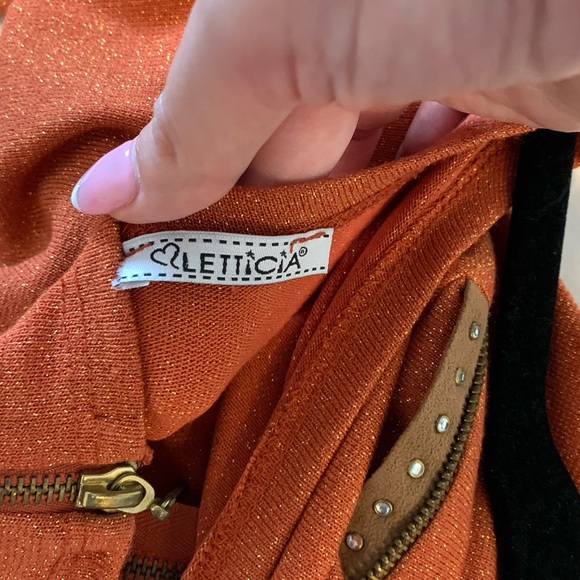 Gold/Orange Top or Dress with brown patches - Picture 7 of 7